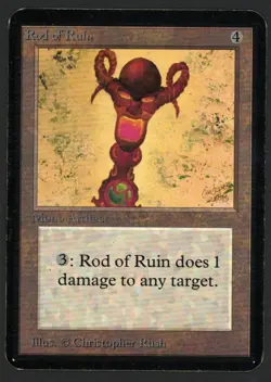 ***Alpha Rod of Ruin*** MTG Alpha Magic Kid Icarus - Image 1