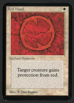 ***Alpha Red Ward*** MTG Alpha Magic Kid Icarus - Image 1
