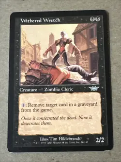 Withered Wretch X1 Legions LP Condition See Pics Front Back English - Image 1