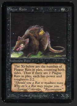 ***Alpha Plague Rats*** MTG Alpha Magic Kid Icarus - Image 1