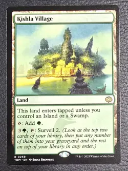 MTG Magic the Gathering Kishla Village (259/485) Tarkir Dragonstorm LP - Image 1