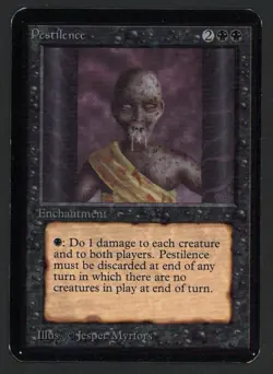 ***Alpha Pestilence*** MTG Alpha Magic Kid Icarus - Image 1