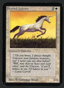 ***Alpha Pearled Unicorn*** MTG Alpha Magic Kid Icarus - Image 1