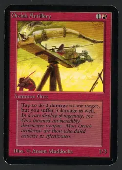***Alpha Orcish Artillery*** MTG Alpha Magic Kid Icarus - Image 1