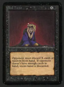 ***Alpha Mind Twist (Heavy Ink & Indent)*** MTG Alpha Magic Kid Icarus - Image 1