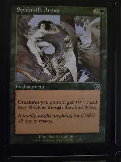 Spidersilk Armor x4 Playset - Mercadian Masques 1999 - LP - Pauper - MTG - Image 2