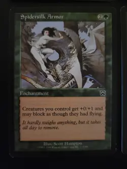 Spidersilk Armor x4 Playset - Mercadian Masques 1999 - LP - Pauper - MTG - Image 4