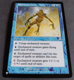 MTG Pemmin's Aura | The List Reprints | NM | Blue Enchant Creature | Regular | - Image 2