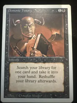 MTG Demonic Tutor Revised Edition Regular - Image 1