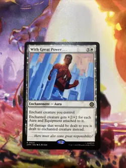 1x With Great Power... - NM Eng MTG - Marvel's Spider-Man - Image 1