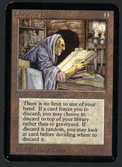 ***Alpha Library of Leng*** MTG Alpha Magic Kid Icarus - Image 1