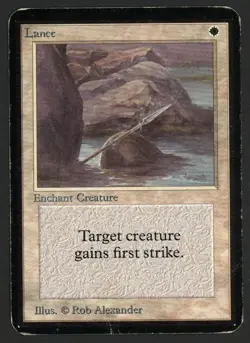 ***Alpha Lance*** MTG Alpha Magic Kid Icarus - Image 1