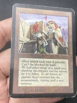 ***Alpha Juggernaut (Edge Crease)*** MTG Alpha Magic Kid Icarus - Image 3