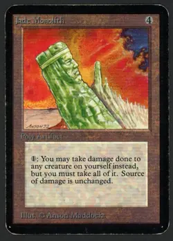***Alpha Jade Monolith*** MTG Alpha Magic Kid Icarus - Image 1