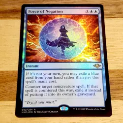 1x Force of Negation, Foil, Modern Horizons 1, Magic MTG NM - Image 1