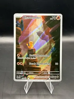 Pokemon TCG Scarlet & Violet Charmander Holo Card 168/165 NM/M Condition - Image 1