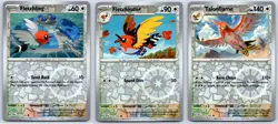 Fletchling/Fletchinder/Talonflame - Reverse Holo - Stellar Crown Pokemon Card NM - Image 1