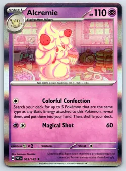 Alcremie - Holo Rare - Stellar Crown SCR 065/142 Pokemon Card NM - Image 1