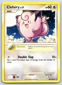Clefairy - DP Secret Wonders 83/132 Lee HyunJung Vintage 151 Pokemon TCG Card HP - Image 1