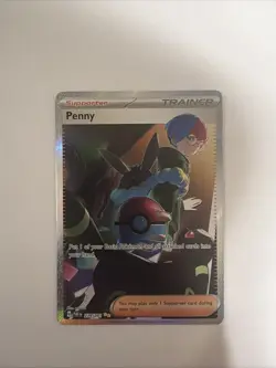 Pokemon TCG Penny Holo Card SV Paldean Fates, 239/091 - Image 1