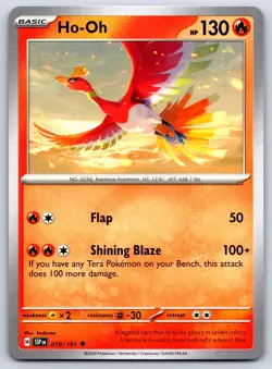 Ho-oh - Surging Sparks SSP 019/191 Pokemon TCG Card NM - Image 1