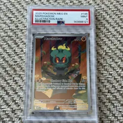 2025 | Pokemon Mega Evolution | Marshadow Illustration Rare | 146/132 | PSA 9 - Image 1
