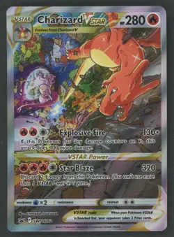 2023 Pokemon Sword & Shield Charizard VSTAR Black Star Promo #SWSH262 LP Light - Image 1