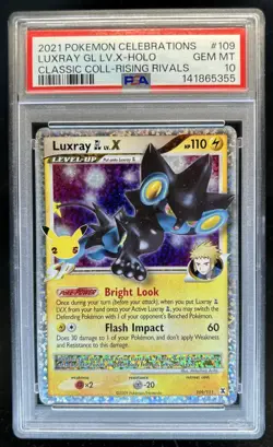 2021 Pokemon SWSH Celebrations Luxray LV.X Classic #109/111 PSA 10 - Image 1
