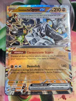 Pokemon TCG Cornerstone Mask Ogerpon EX Double Rare 112/167 NM - Image 1