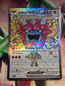Pokemon TCG Hearthflame Mask Ogerpon ex Holo Ultra Rare 192/167 NM - Image 1