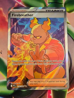 Firebreather 119/094 Ultra Rare Phantasmal Flames Pokemon Near Mint - Image 1