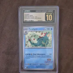 2025 pokemon black star promos feraligatr 213 illustration contest winner cgc 10 - Image 1