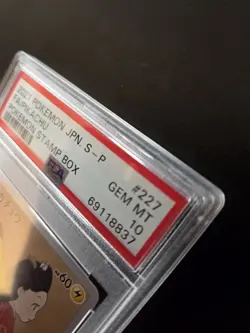 FA/PIKACHU POKEMON STAMP BOX POKEMON JAPANESE S PROMO 2021 227 PSA 10 - Image 5