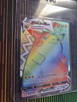 Pokemon Pikachu VMAX Rainbow Secret Rare Card Near Mint Ungraded - Image 3