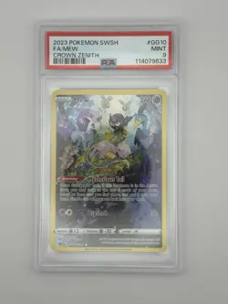 2023 POKEMON SWORD & SHIELD CROWN ZENITH #GG10 FULL ART/MEW PSA 9 - Image 1