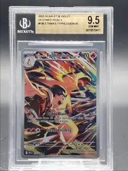 ETHAN'S TYPHLOSION 2025 POKEMON RIVALS ILLUSTRATION RARE 190/182 BGS 9.5 Q4444 - Image 1