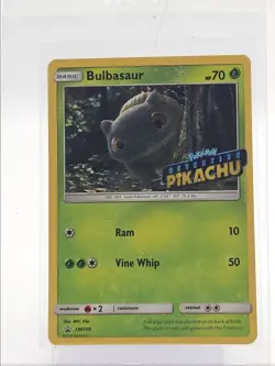 BULBASAUR 2019 POKEMON SUN & MOON BLACK STAR PROMO A #SM198 Q1173 - Image 1