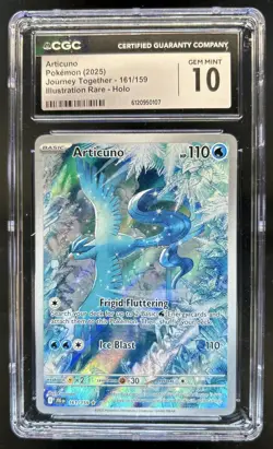 2025 Pokemon Journey Together Articuno #161/159 CGC 10 - Image 1