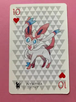 Pokemon X Nintendo Playing Card Sylveon 10 of Hearts Card 2013 Japanese F/S - Image 1