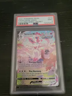 2021 Pokemon TCG Sylveon Vmax Fa #212/203 Evolving Skies-Secret PSA 9 - Image 1