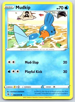 Mudkip - Fusion Strike 062/264 Pokemon Card NM - Image 1