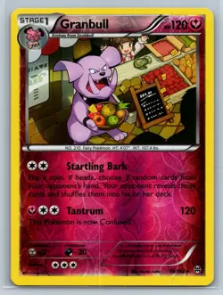 Granbull - Reverse Holo - BREAKthrough XY 99/162 Pokemon TCG Card NM - Image 1