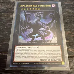 Yugioh Eclipse, Dragon Ruler of Catastrophes ALIN-EN048 Ultra Rare NM 1st Ed - Image 2