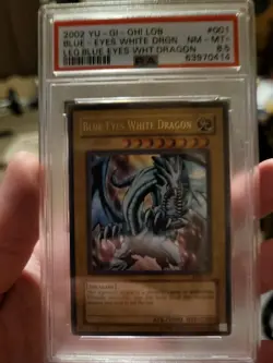 Yugioh Blue Eyes White DRAGON LOB PSA 8.5 LOW POP!! - Image 1