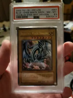 Yugioh Blue Eyes White DRAGON LOB PSA 8.5 LOW POP!! - Image 2