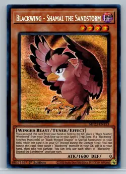 Blackwing Shamal the Sandstorm - Prismatic Secret Rare - MP23 Yugioh Card - Image 1