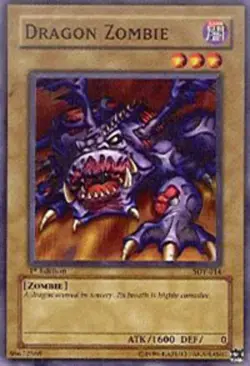 Yugioh! LP Dragon Zombie - SDY-014 - Common - 1st Edition Lightly Played, Englis - Image 1