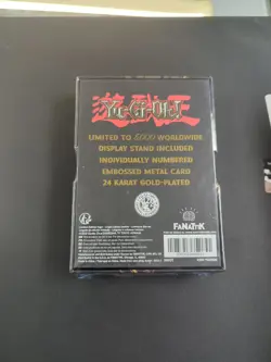 YUGIOH Red-Eyes B. Dragon 24 Karat Gold Plated Limited Edition - Image 2