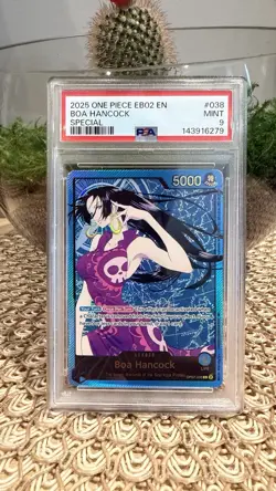 Boa Hancock SP EB-02 PSA 9 Gold Leader OP07-038 Extra Booster 25th - Image 1