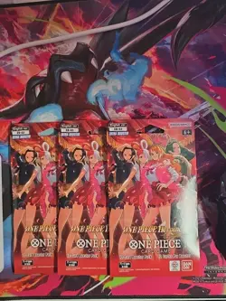 3x One Piece EB-03 Booster Packs - Heroine Edition Sleeved Hangers - Image 1
